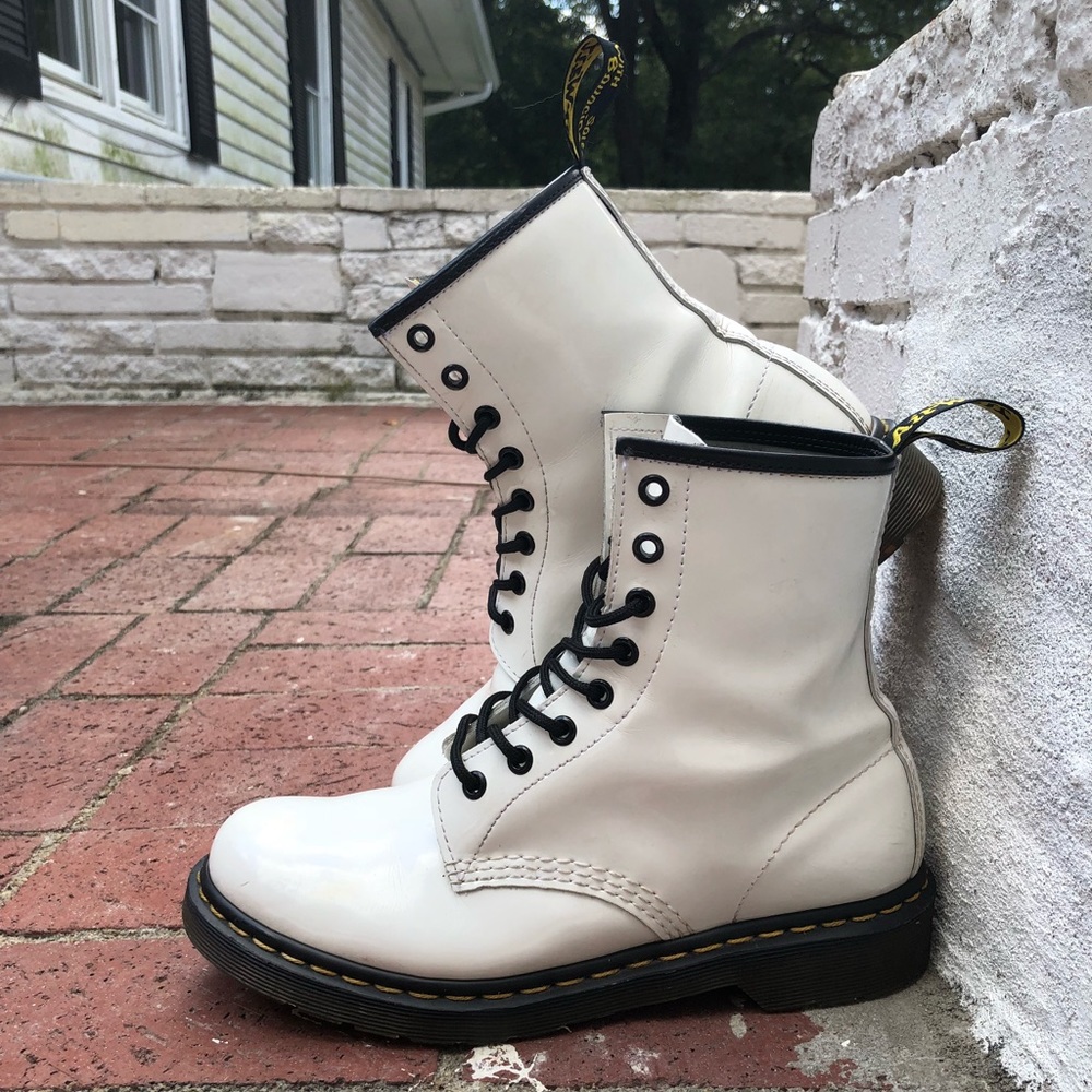 white doc martens size 8